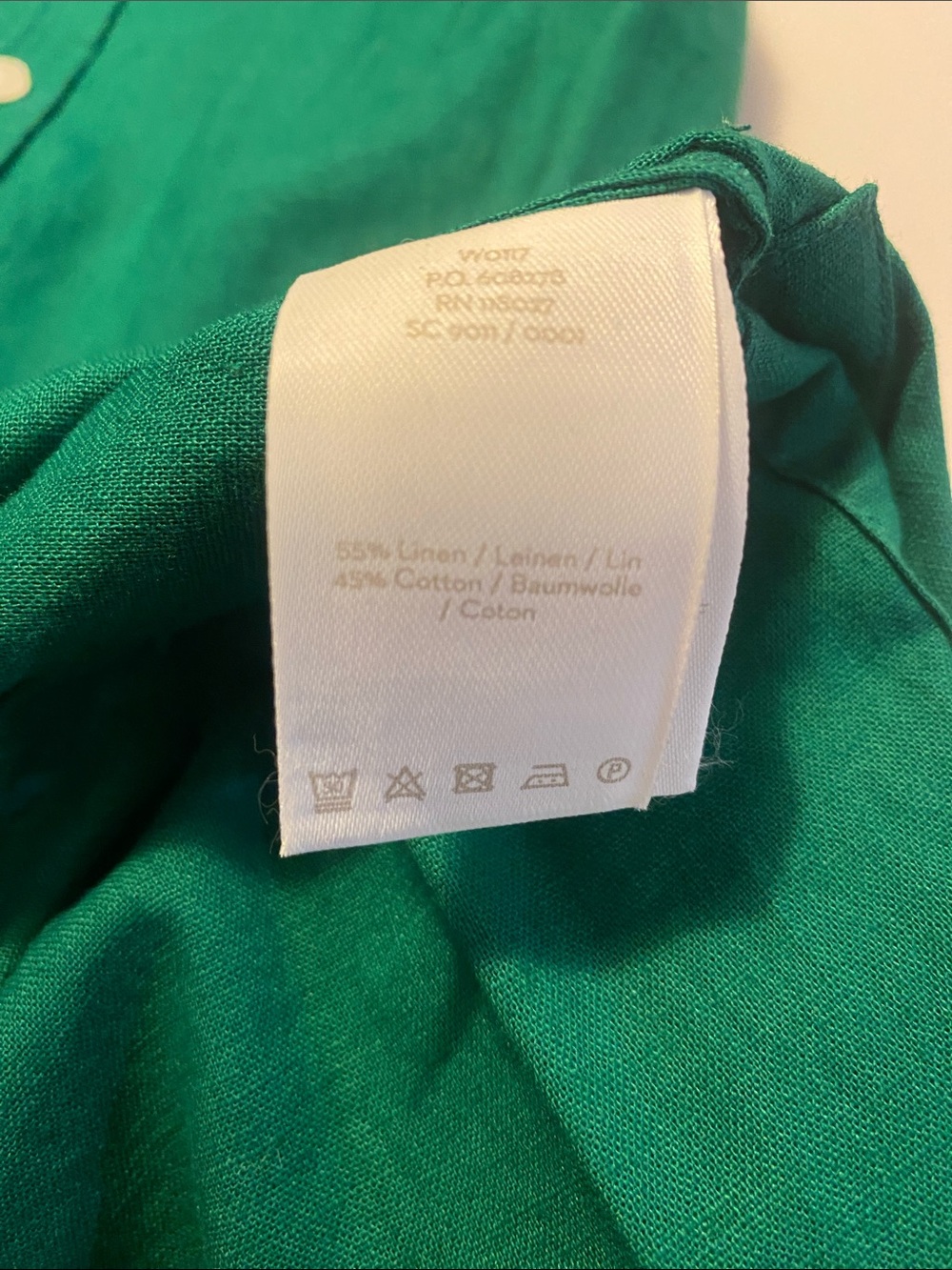 Boden Green Button-Front / Tie Midi Shirt Dress - Size 4 NWT - Picture 4 of 7